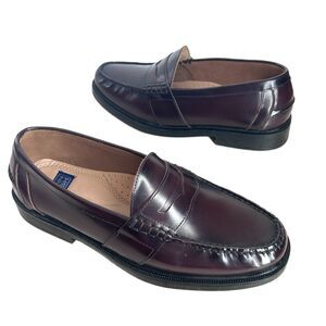 Nunn Bush Mens Shoes 13 M Cordovan Brown Moc Toe Penny Loafers Nice!